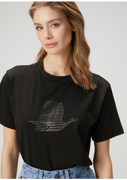 Siyah Logolu T-Shirt