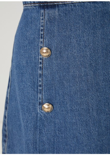 Mavi Mini Denim Etek