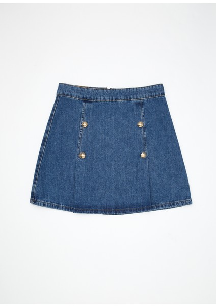 Mavi Mini Denim Etek