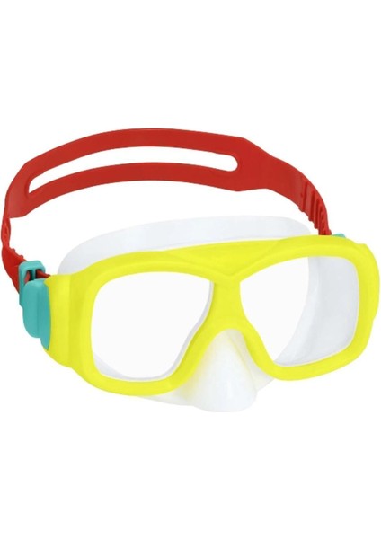 Renkli Genç Yüzücü Havuz ve Deniz Gözlüğü, Sarı, 7- 14 Yaş Için, Rahat ve Dayanıklı