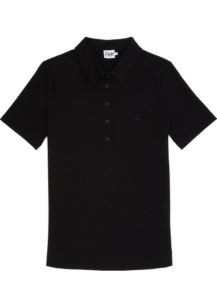 Siyah Pike Polo T-Shirt