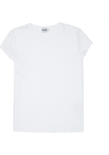 Kırık Beyaz Basic T-Shirt