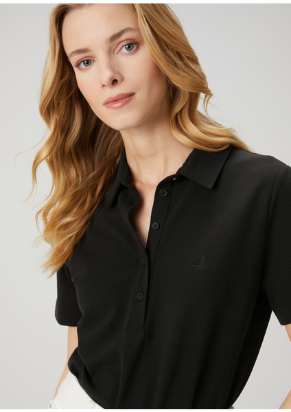 Siyah Pike Polo T-Shirt modelleri
