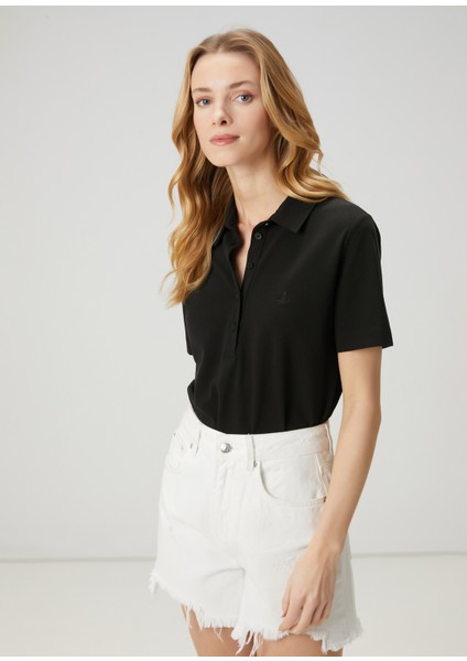 Siyah Pike Polo T-Shirt fırsatları