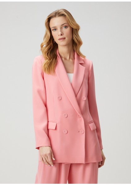 Pembe Kruvaze Blazer