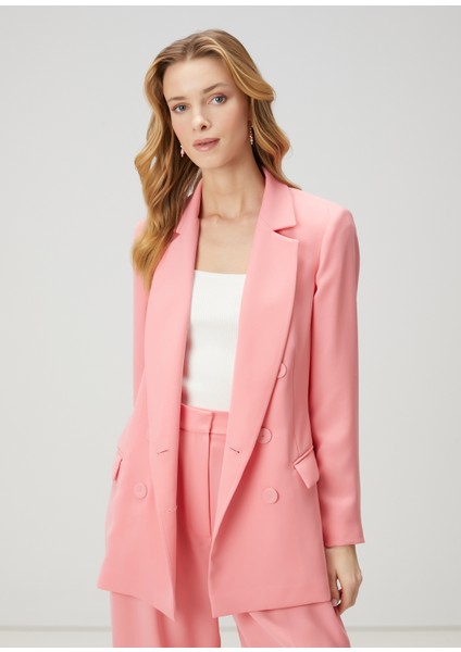 Pembe Kruvaze Blazer