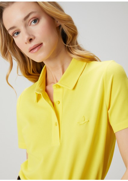 Sarı Pike Polo T-Shirt fiyatları
