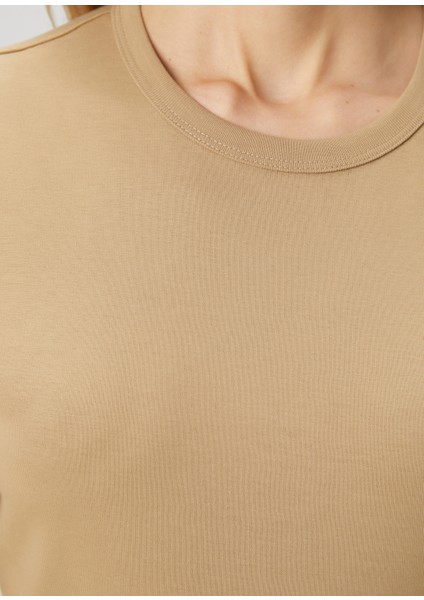 Bej Basic T-Shirt