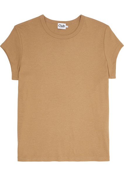 Bej Basic T-Shirt