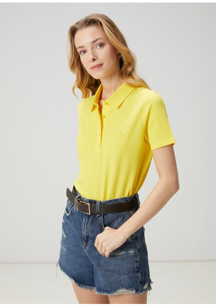 Sarı Pike Polo T-Shirt fırsatları
