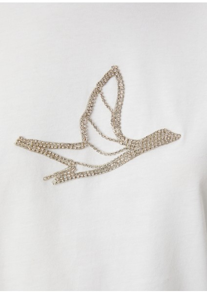 Taşlı Logolu T-Shirt
