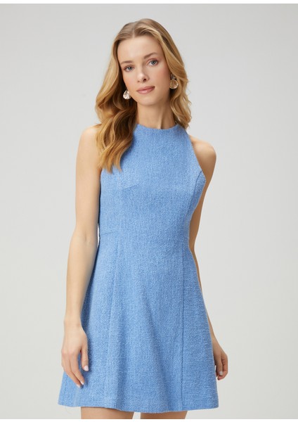 Mavi Mini Tweed Elbise