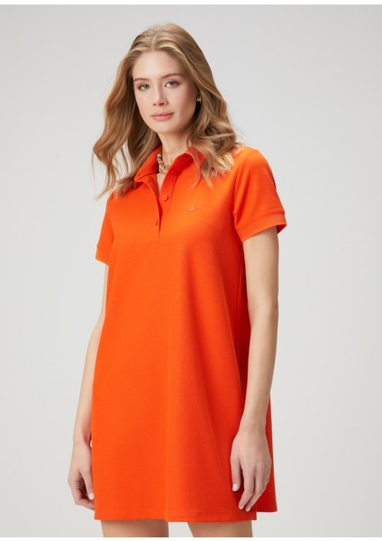 Mercan Mini Pike Polo Elbise