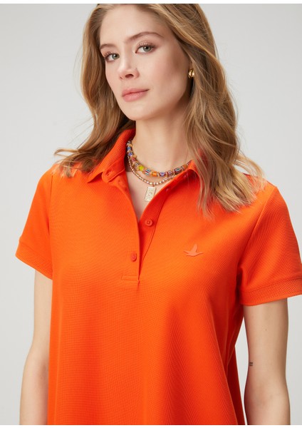 Mercan Mini Pike Polo Elbise