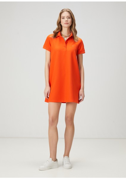 Mercan Mini Pike Polo Elbise