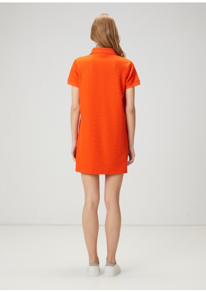 Mercan Mini Pike Polo Elbise