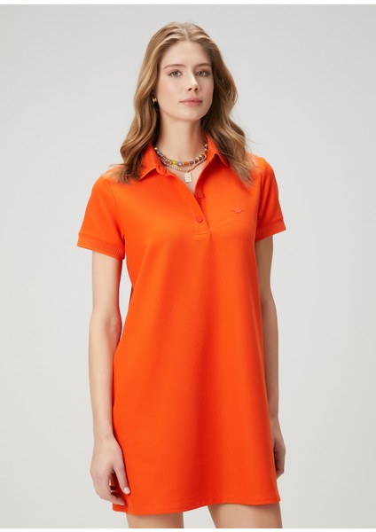 Mercan Mini Pike Polo Elbise