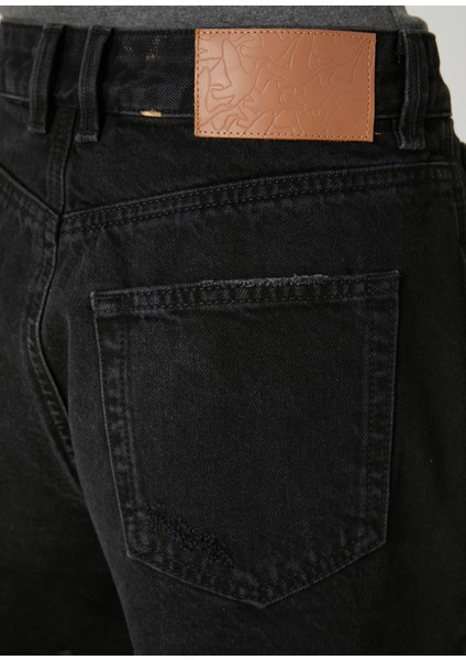 Siyah Denim Şort