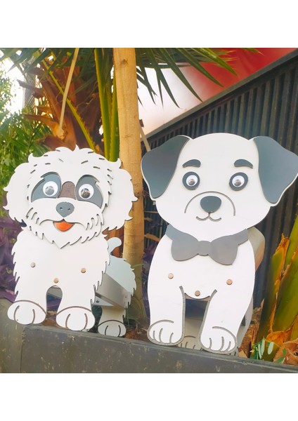 Köpek Saksı Standı (Saksı Hediyeli)