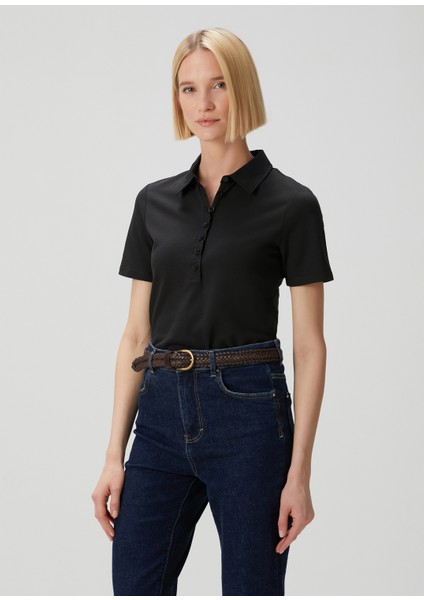 Siyah Polo Yaka T-Shirt