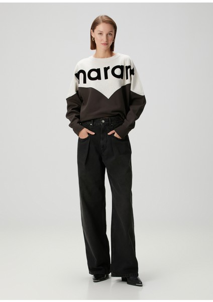 Houston Ekru Kahverengi Sweatshirt