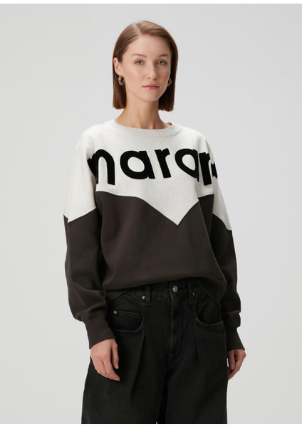 Houston Ekru Kahverengi Sweatshirt