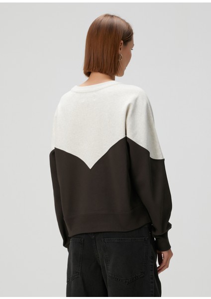 Houston Ekru Kahverengi Sweatshirt