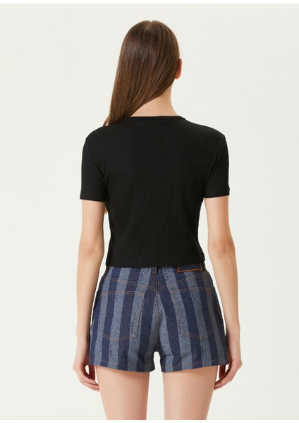 Siyah Logolu T-Shirt