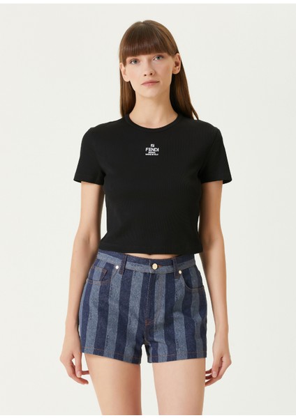 Siyah Logolu T-Shirt
