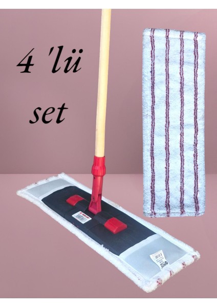 Temizlik Seti: Mop Aparatı, Kılıf, Yedek Paspas ve Sap Takımı