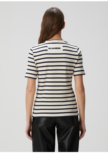 Lacivert Beyaz Çizgili T-Shirt fırsatları