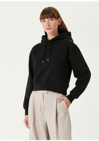 Gros Grain Siyah Logo Nakışlı Sweatshirt modelleri
