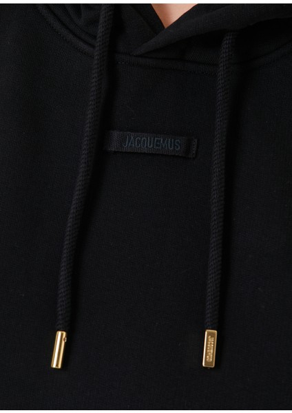 Gros Grain Siyah Logo Nakışlı Sweatshirt fırsatları