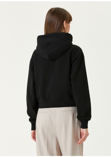 Gros Grain Siyah Logo Nakışlı Sweatshirt indirimleri