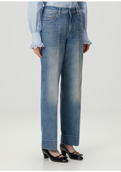 Mavi Straight Leg Jean Pantolon modelleri