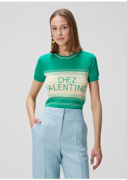Chez Valentino Yeşil Triko