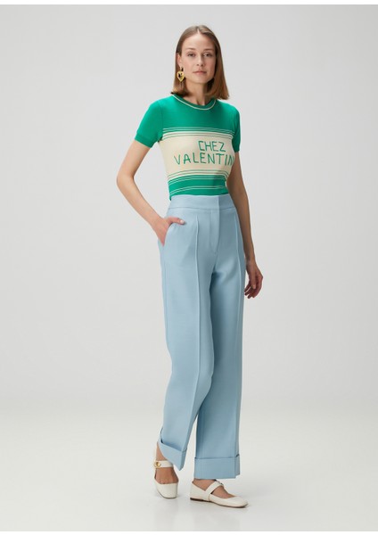 Chez Valentino Yeşil Triko fiyatları