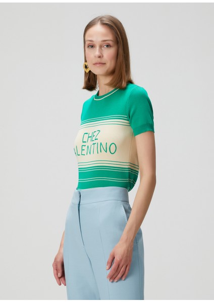 Chez Valentino Yeşil Triko modelleri