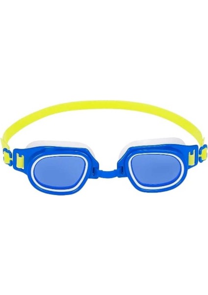 Mavi Çocuk Yüzücü Gözlüğü Vakumlu Uv Korumalı Darbeye Dayanıklı