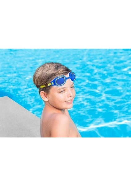 Mavi Çocuk Yüzücü Gözlüğü Vakumlu Uv Korumalı Darbeye Dayanıklı fırsatları