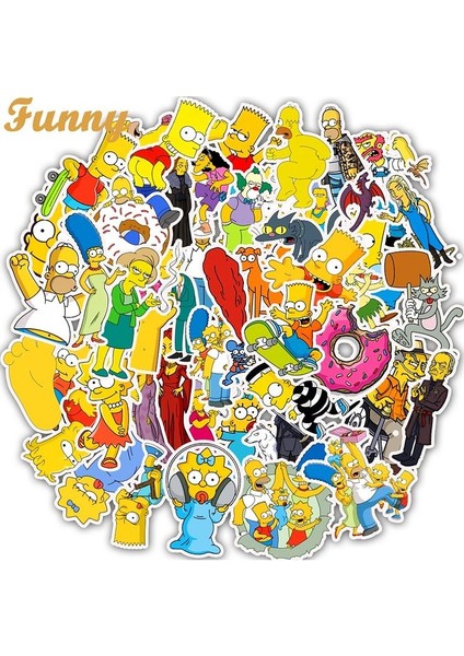 The Simpsons Defter Suluk Laptop Notebook Tablet Sticker Seti