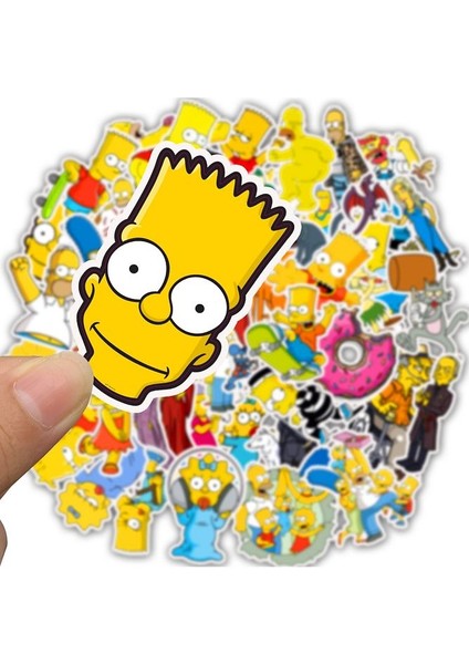The Simpsons Defter Suluk Laptop Notebook Tablet Sticker Seti