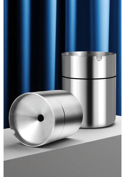 Duman Vermeyen At Sönsün Küllük - Çelik Metal Kül Tablası -Masaüstü Küllük 721854