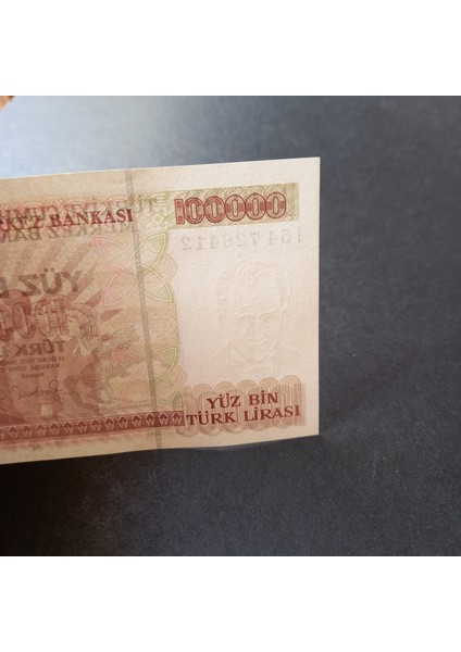 399636856C8AE866FE 7.emisyon 3.tertip I54 Serisi 100BIN Lira Çil Eski Kağıt Para