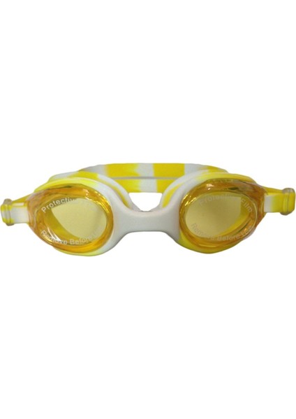 Yüzücü Gözlüğü Sarı Silikon Antifog, Konfor ve Şeffaflık Için Tasarlandı