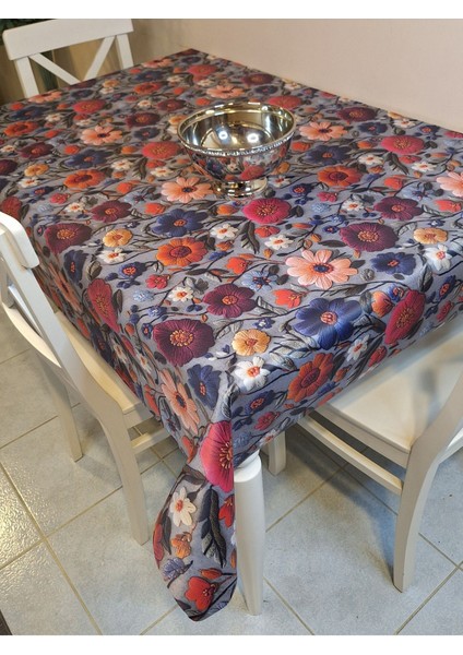 Kumaş Dokulu Tabanı Silikonlu Yıkanabilir Silinebilir Ütülenebilir Kaymaz Dekoratif Masa Örtüsü fiyatları