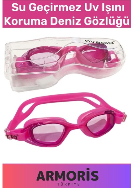 Renkli Ayarlanabilir Su Geçirmez Deniz Gözlüğü, Uv Koruma, Antifog, Kutulu