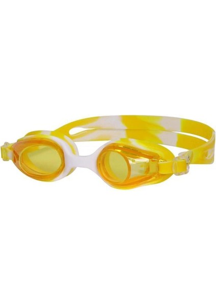 Renkli Unisex Yüzücü Gözlüğü Beyaz ve Sarı, Konforlu ve Şık Tasarım