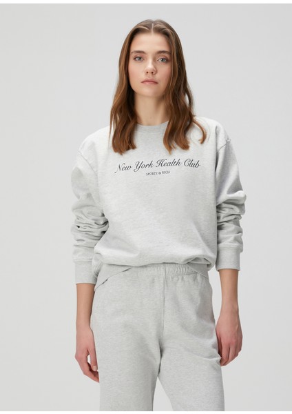 Açık Gri Sweatshirt