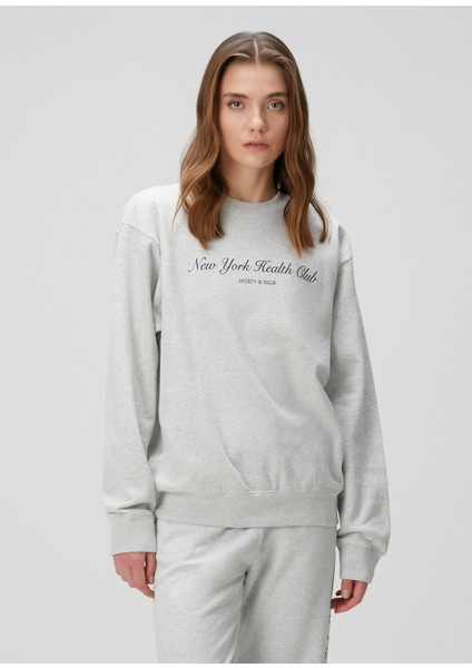 Açık Gri Sweatshirt